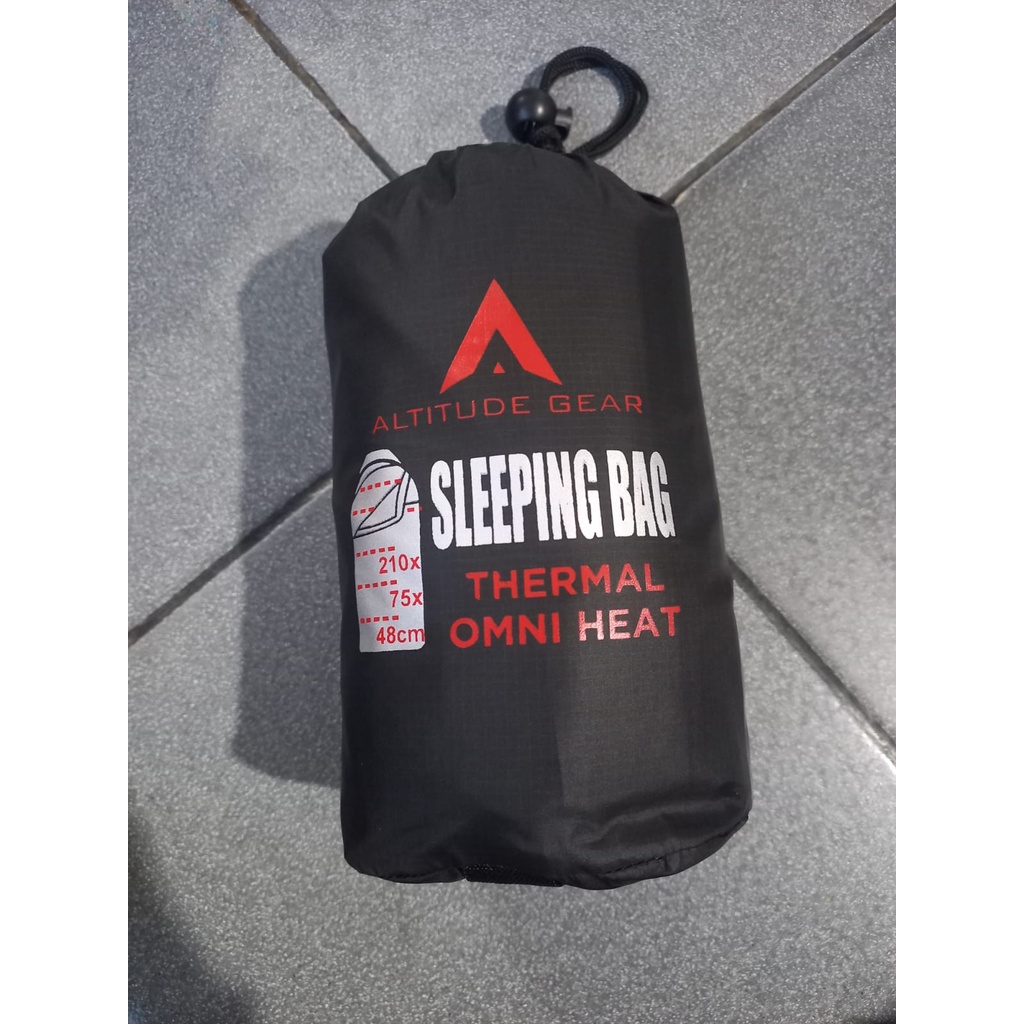 ALTITUDE GEAR SLEEPING BAG THERMAL OMNI HEAT ULTRALIGHT INSULATION HEAT