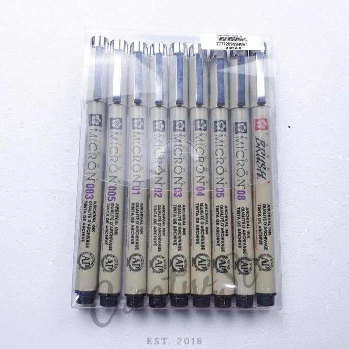 

Sakura Pigma Micron Drawing Pen Set 9