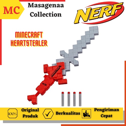 Maenan Mainan Tembak Tembakan Pistol Pistolan Pedang Pedangan Nerf Minecraft Heartstealer Sword Gun 
