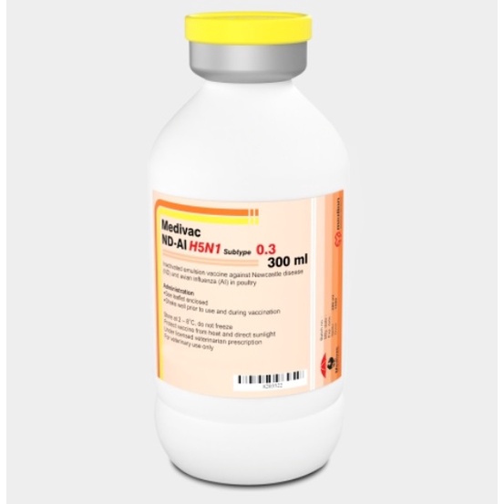 VAKSIN INAKTIF/KILL MEDIVAC ND AI H5 0.3 300ml (UNTUK UNGGAS)