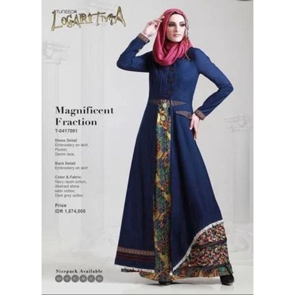 GAMIS TUNEECA LOGARITMA PRELOVED SIZE XS