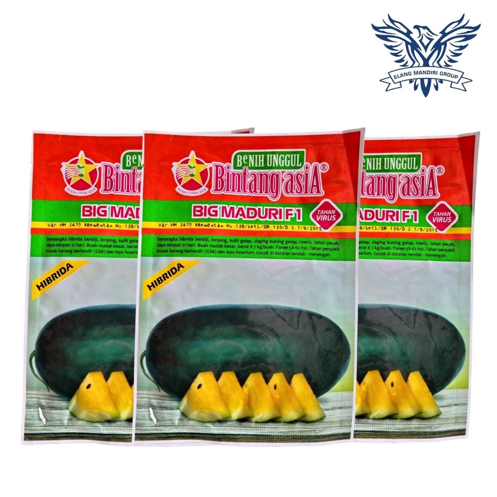 Big Maduri 20gr Benih Semangka Kuning Bintang Asia Maduri
