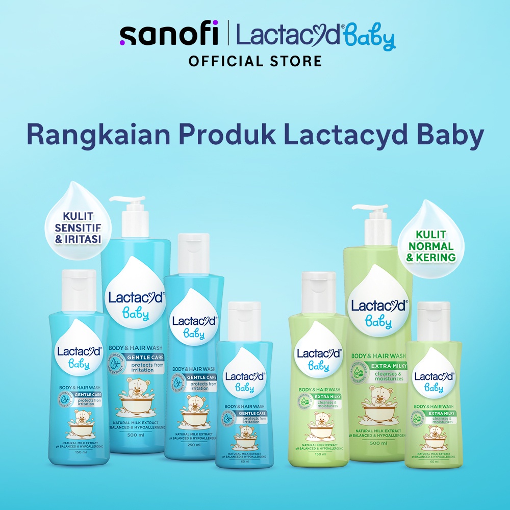 LACTACYD BABY LIQUID SOAP CLEANSING &amp; MOISTURIZING / GENTLE CARE 250ML