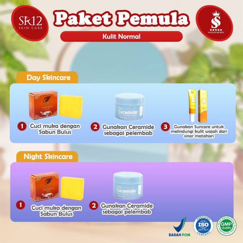 PAKET PEMULA SR12 UNTUK KULIT NORMAL