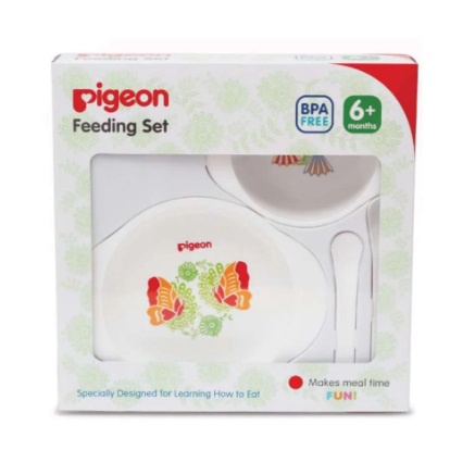 Pigeon Feeding Set Batik With Juice Feeder Isi 5 Pcs BPA Free / Hampers Kado untuk Bayi Newborn