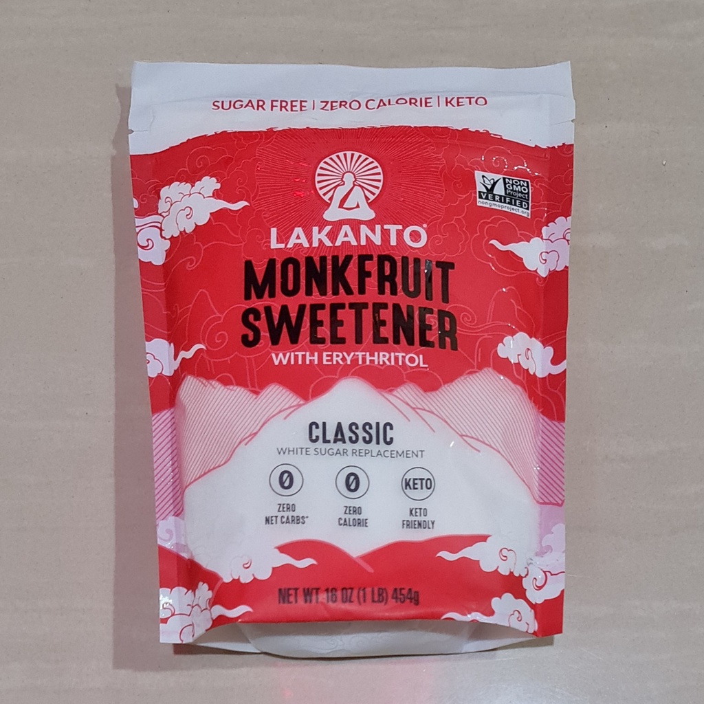 

Lakanto Monkfruit Sweetener with Erythritol Classic 454 Gram