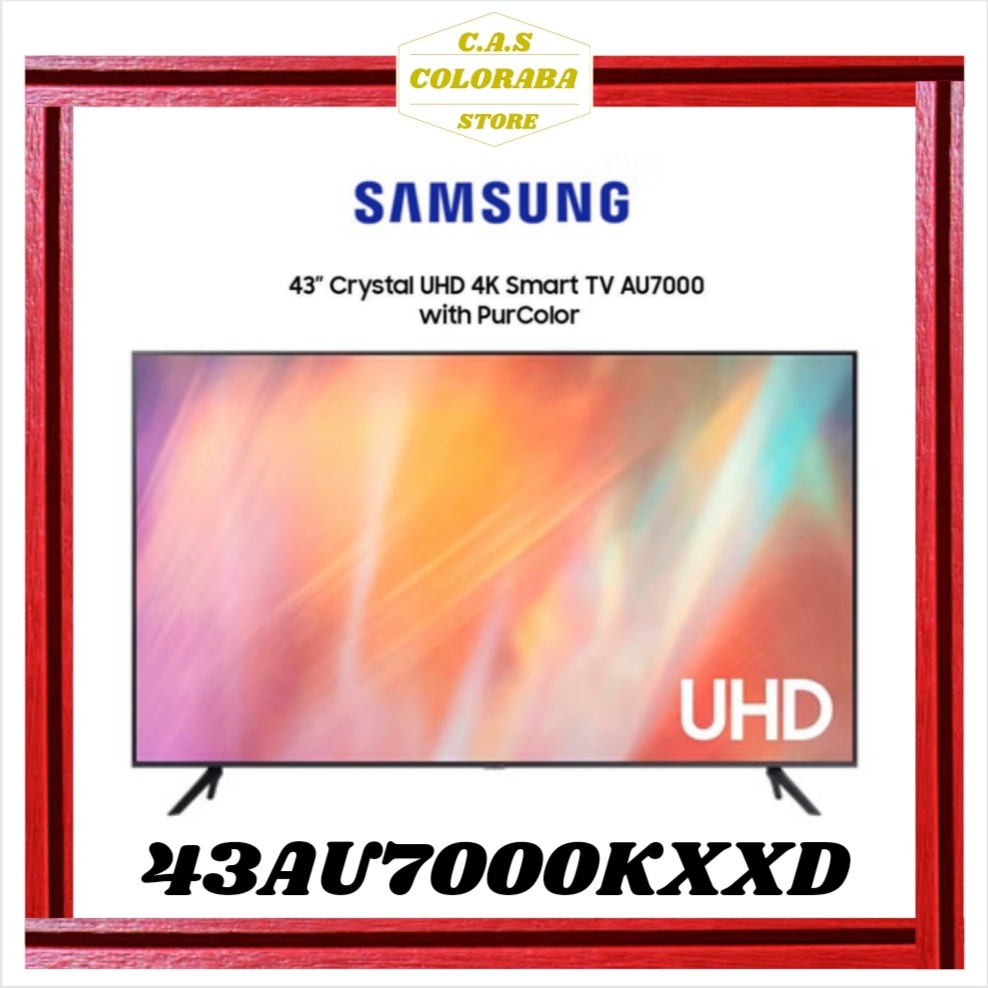 TV SAMSUNG UA43AU7000 SMART TV 43 INCH LED 4K UHD 43AU7000 43AU AU7000 TV SAMSUNG 43 INCH