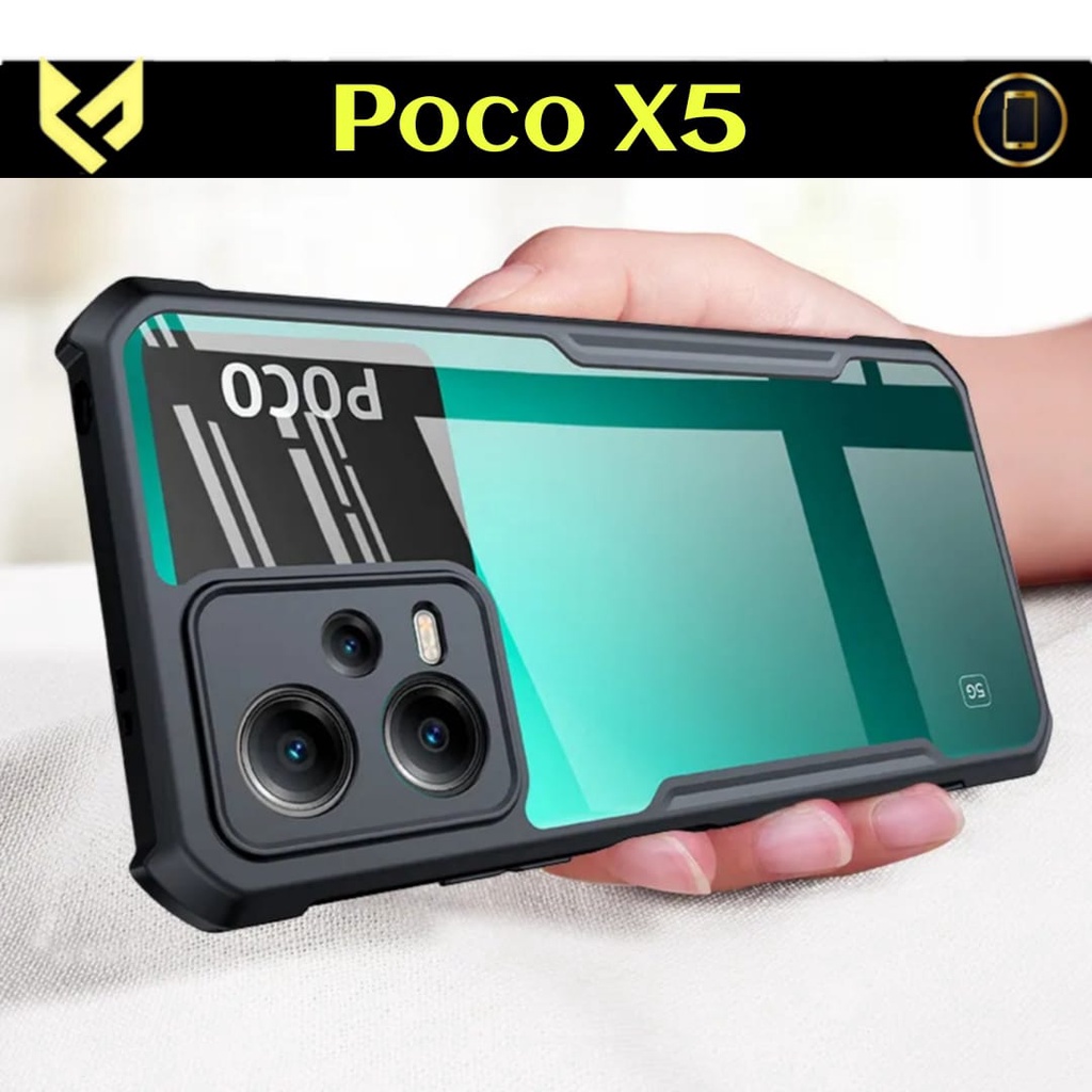 PROMO Paket 3IN1 Case For POCO X5 5G Case Fusion Shockpoof Free Tempered Glass Camera &amp; Garskin - Fids Stor