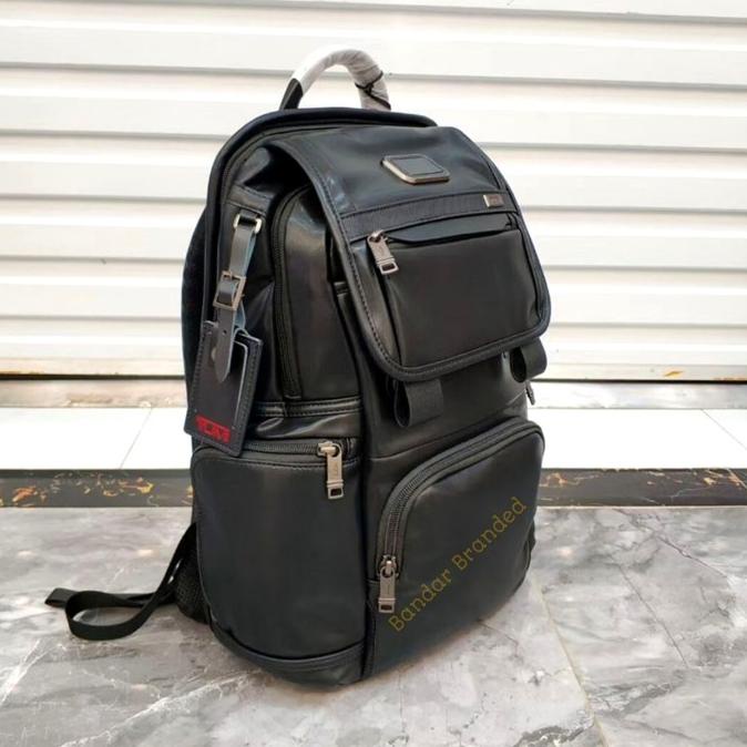 TAS RANSEL PRIA KULIT ASLI TUMI ALPHA 3 FLAP BACKPACK LAPTOP IMPORT