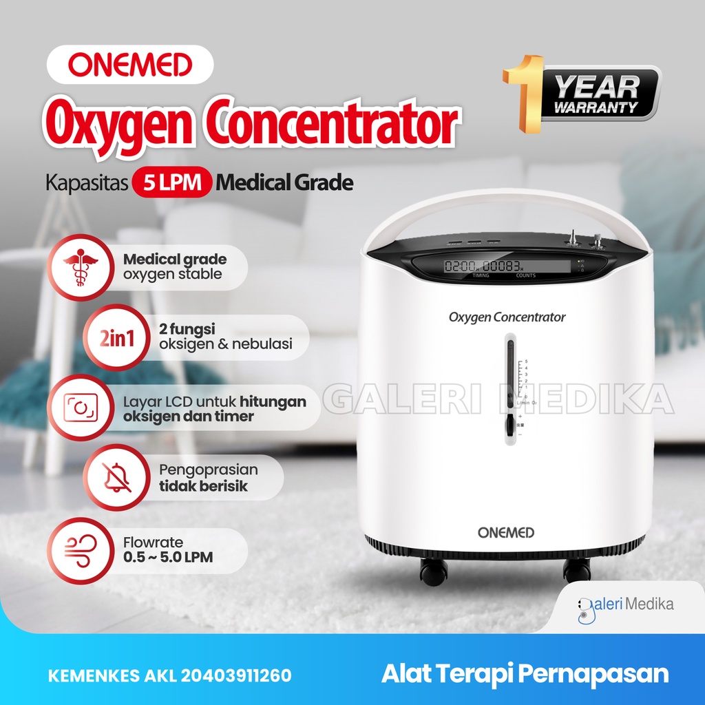 Onemed Oxygen Concentrator - Mesin Penghasil Oksigen / Oksigen Konsentrator