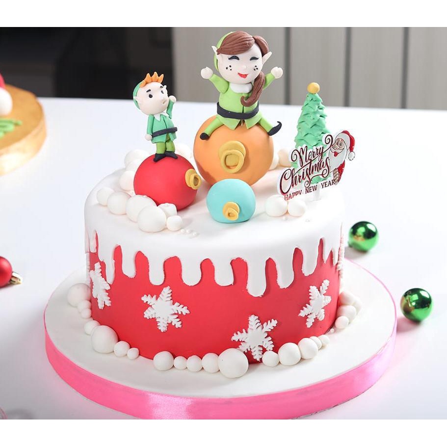 

Kue Ulang Tahun Elf Christmas Cake Premium murah
