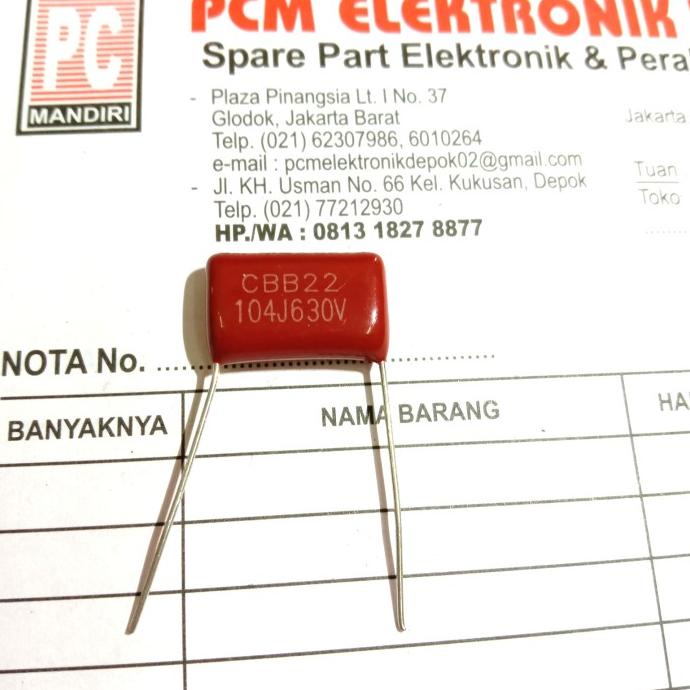Milar 104J630V 104J 630V 104 630 100nf pcmelektrob9090 Juara