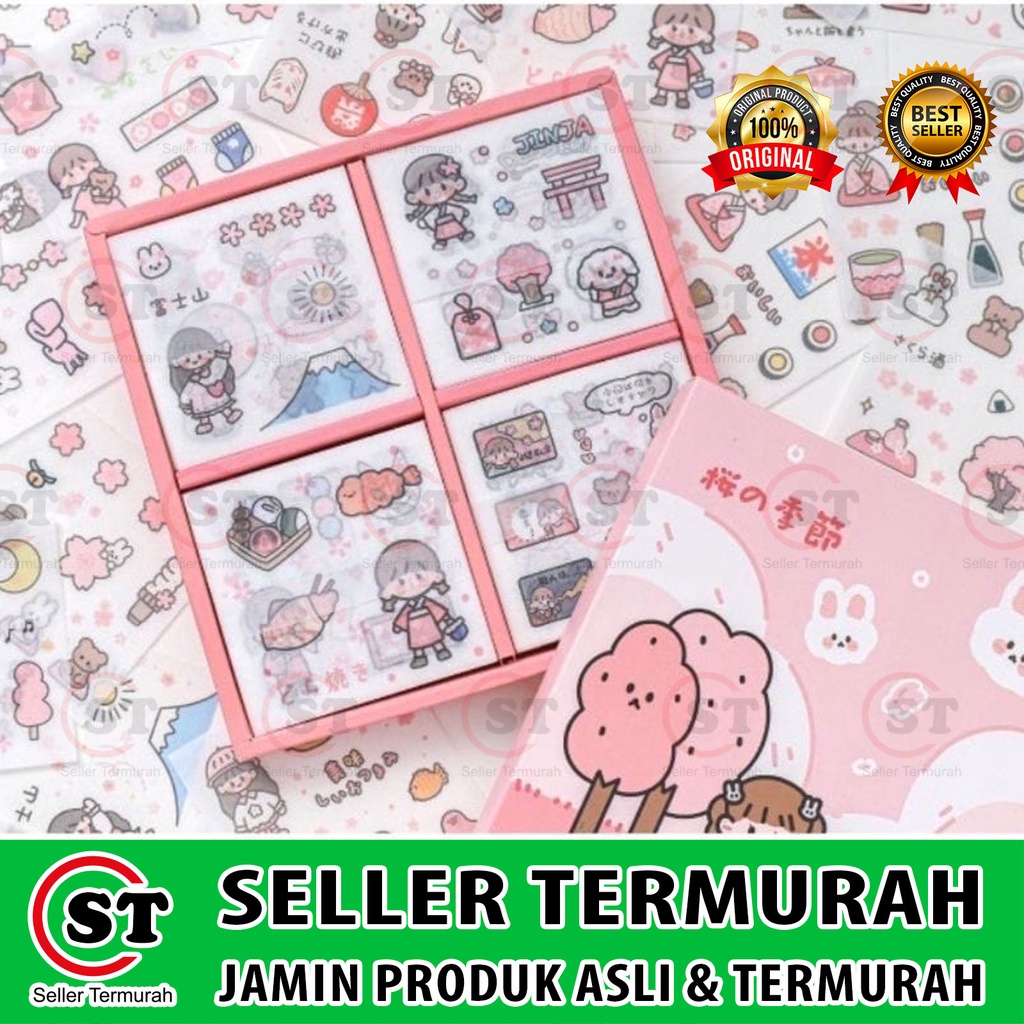 

Stiker Sticker Aesthetic Lucu Kartun Momo Karakter Anak Korea 2D Dekorasi DIY Buku Botol Case Hp Laptop 1 Box 100 Lembar Per Satuan