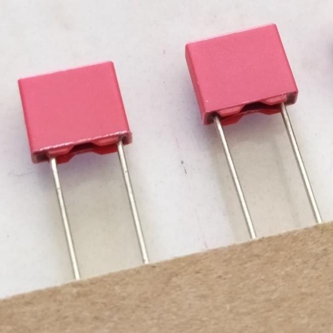 capacitor MKT 100nf 100v / kapasitor 104 100volt / cap film 104j 100 V muri33l