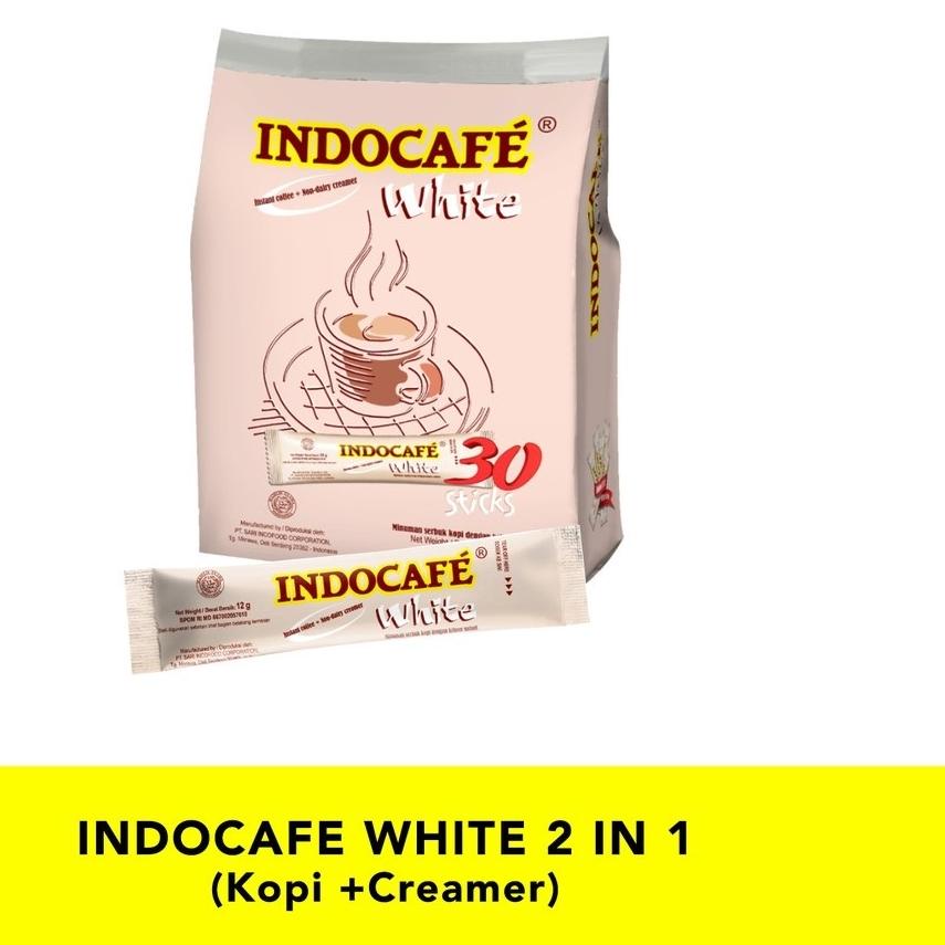 

☄ Indocafe White Coffee 30 Sticks No Sugar / Kopi Putih Bebas Gula ☏