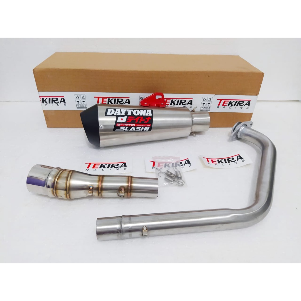 Knalpot Daytona GP Taper Underbelly All New Kawasaki Ninja 250 SL 250SL RR Mono Bajaj Pulsar 135 180