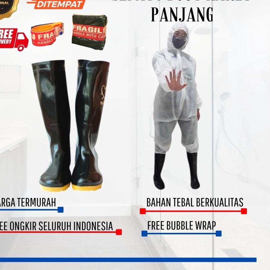 ⅍ SEPATU BOOT/SEPATU BOOT KARET MURAH/SEPATU BOOT PANJANG/SEPATU BOOT TAHAN AIR/SEPATU BOOT PRIA MUR