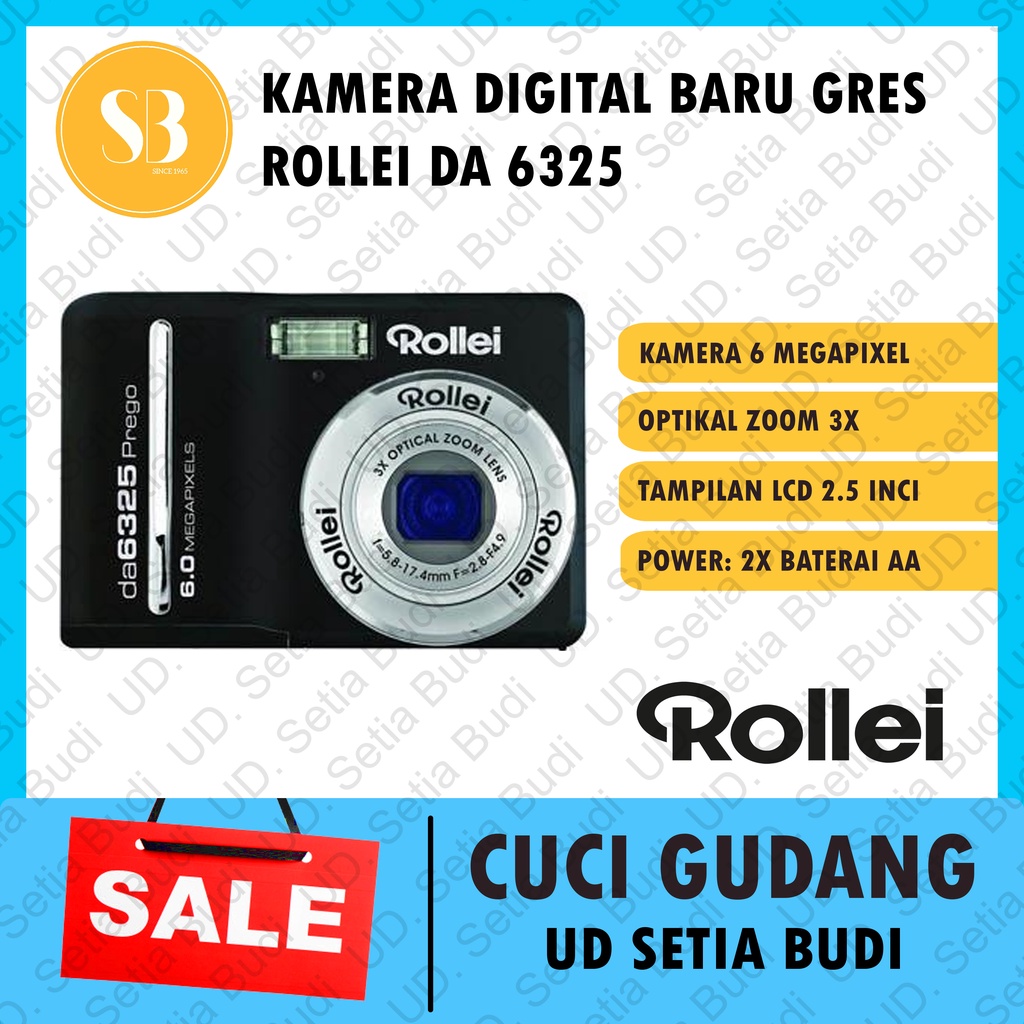 Kamera Digital Pocket Rollei DA 6325 Prego Made in German Baru Gres