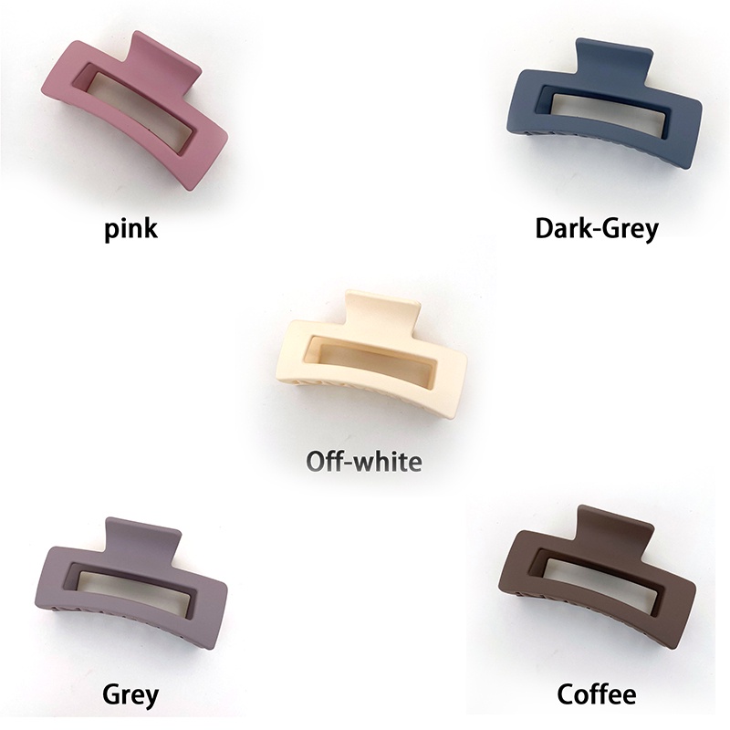 【COD】Jepit Rambut Salon Model Kotak Bolong 8 Cm / Jedai Salon Matte Gaya Korea