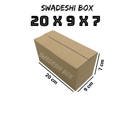 

kardus/karton/box uk. 20x9x7 cm untuk packing singlewall polos