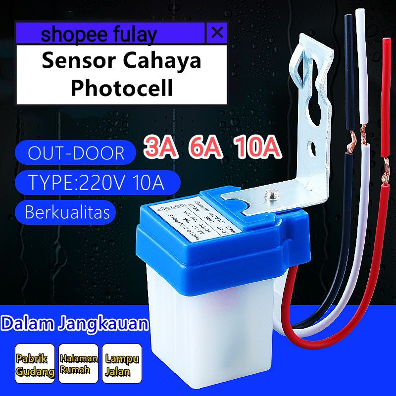 PHOTO CONTROLS / PHOTO SELL / SENSOR CAHAYA OTOMATIS / AC.220V 3A 6A 10A