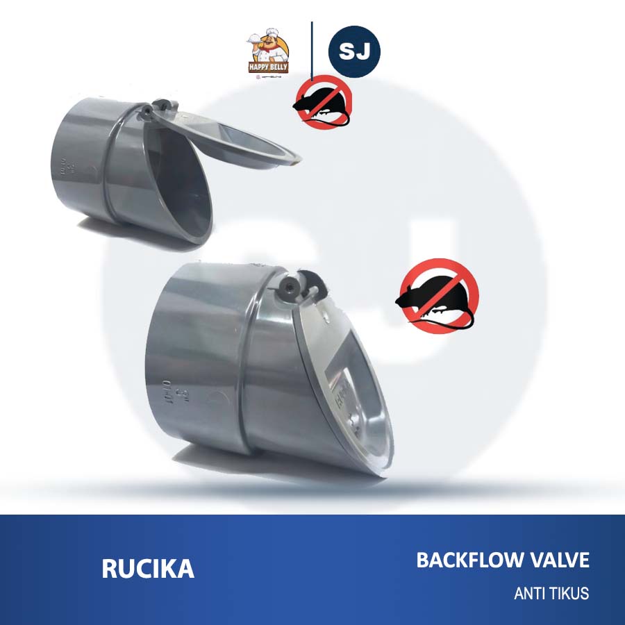 Back Flow Valve Rucika 6" inch PVC