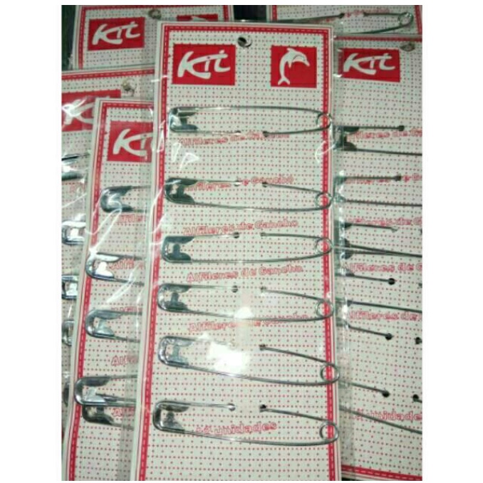 PENITI JUMBO 8CM ISI 6PCS / PENITI BESAR / PENITI KASUR/ PENITI BAYI Peniti Hijab