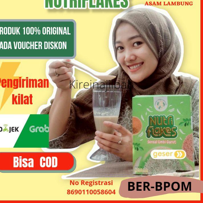 

➯ NUTRIFLAKES SEREAL UMBI GARUT SOLUSI ASAM LAMBUNG MAAG GERD ORI 100% WITH PSYLLIUM HUSK ☻
