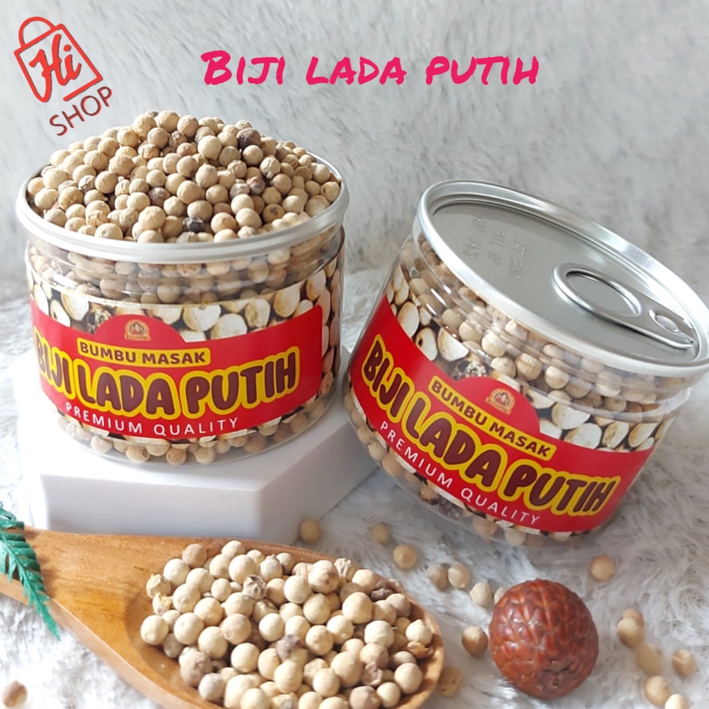 

Can Rempah Biji Lada Putih Asli Bangka Bumbu Dapur Merica Bulat White Pepper Kualitas Premium