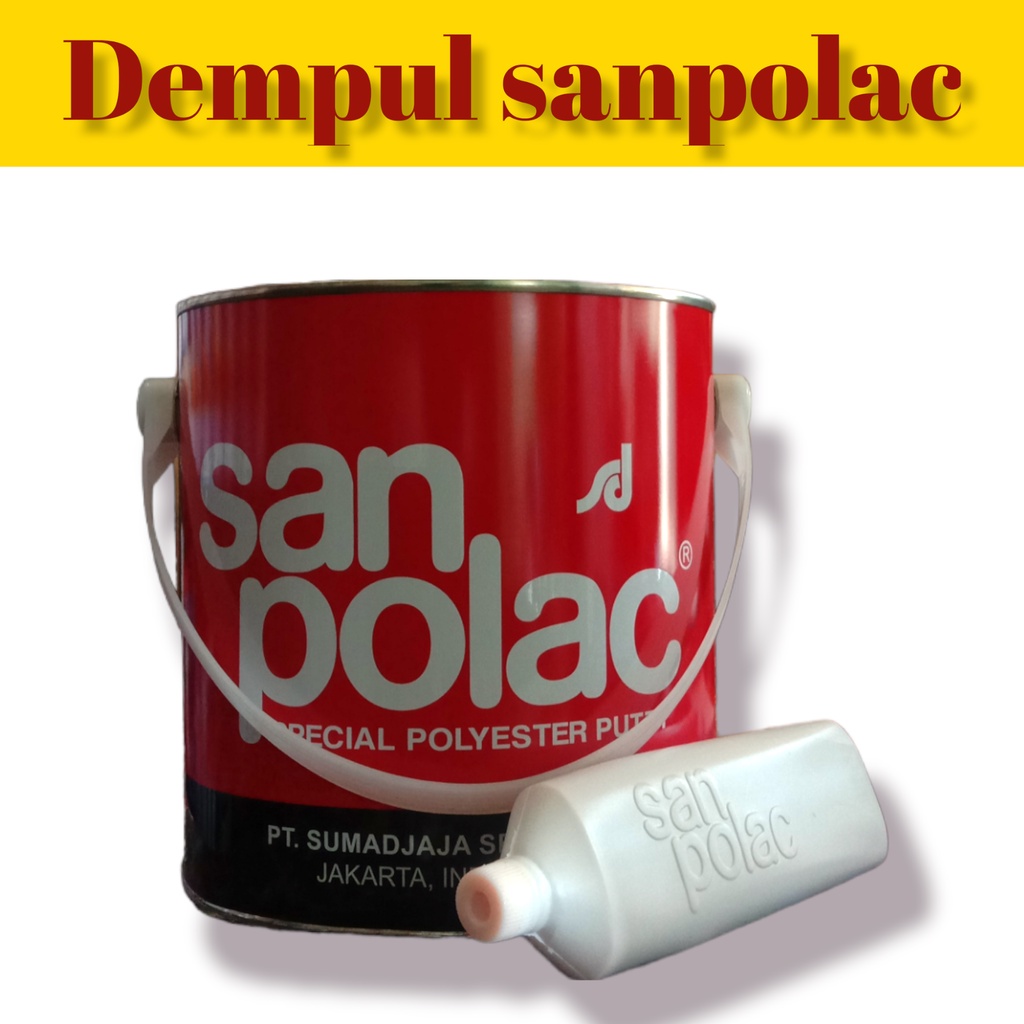 DEMPUL SANPOLAC DEMPUL KAYU DEMPUL BESI DEMPUL PLASTIK 1GALON (4KG)