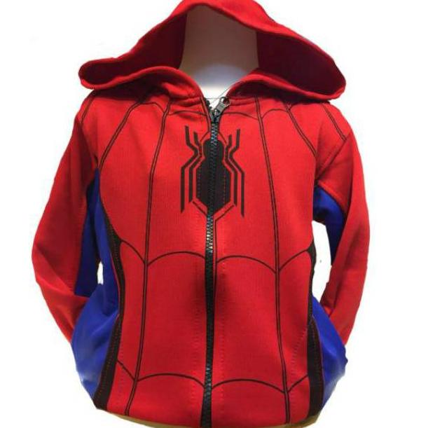 TERBARU Jaket Anak Karakter Spiderman Merah