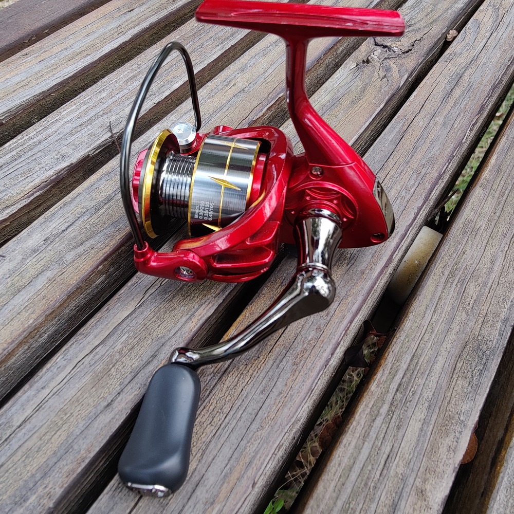 reel pancing murah besi CNC handle Deep/ Shallow Spool rill pancing Merah 2500/3000 fishing reel
