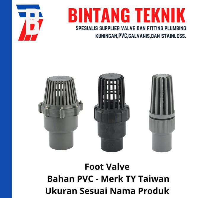 Foot Valve 6" Inch Pvc Merk Ty Taiwan