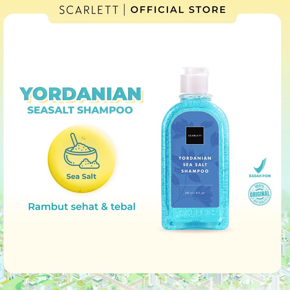 PRODUK TEBAIK [Bonus Mini Gold] Scarlett Whitening Yordanian Sea Salt Shampoo