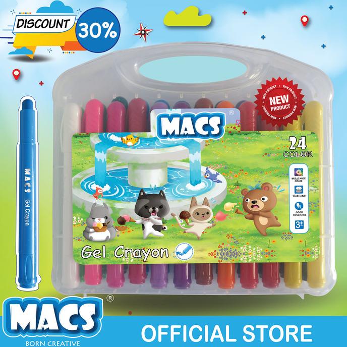 

24 Colors Gel Crayon Warna