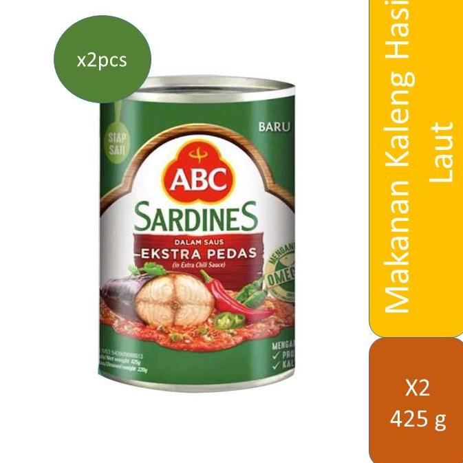 

Terpopuler ABC Sarden Saus Extra Pedas 425 g - 2 Pcs