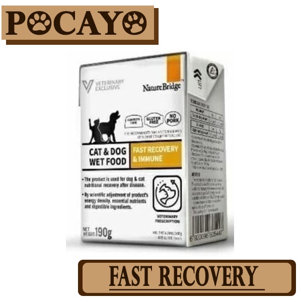 NATURE BRIDGE Fast Recovery &amp; Immune Wet - Cat &amp; Dog 190gr