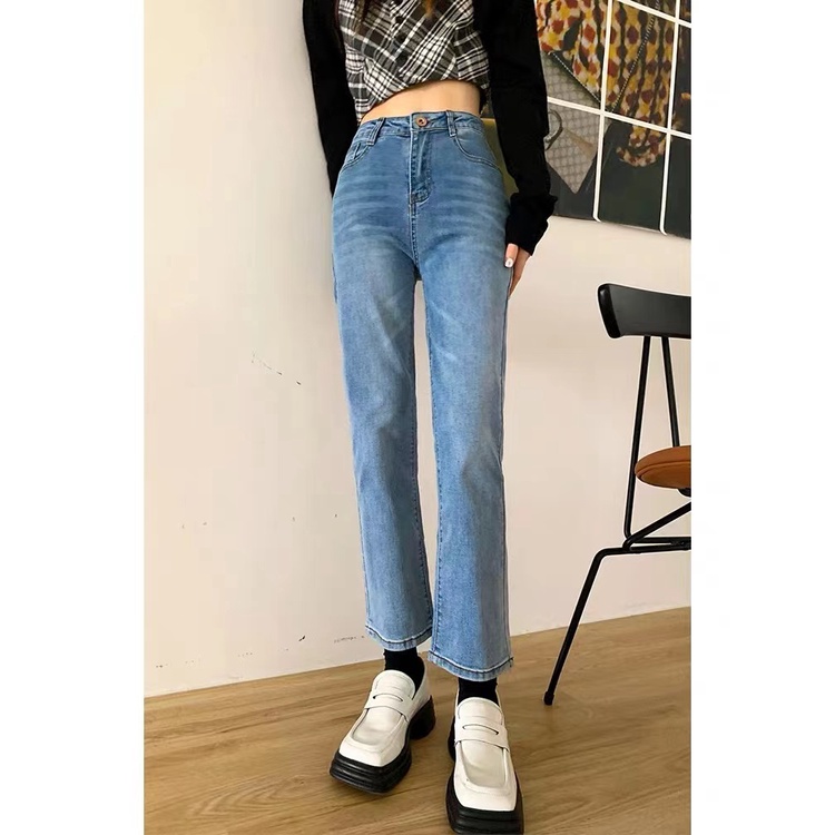 ✅COD NEW HW SKINNY JEANS  BIRU/ HIGH WAIST CELANA JEANS PREMIUM BOYFRIEND