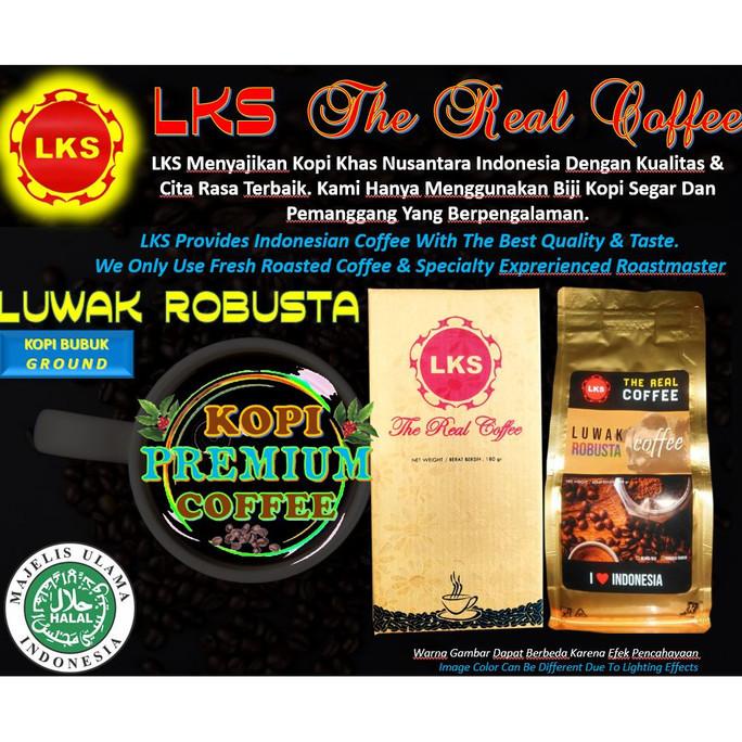 

Premium Coffee - Bubuk - Kopi Mandheling + Luwak Robusta & Arabika