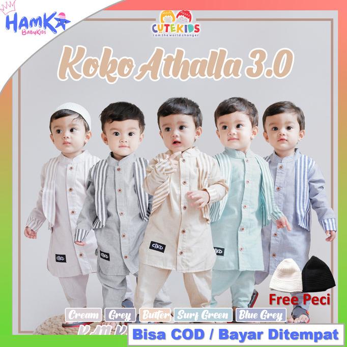 Baju Koko Setelan Anak Bayi Laki Laki Athalla 6 12 Bulan 1 2 3 4 Tahun