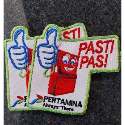 Badge Logo Seragam SPBU Pasti Pas Bordir