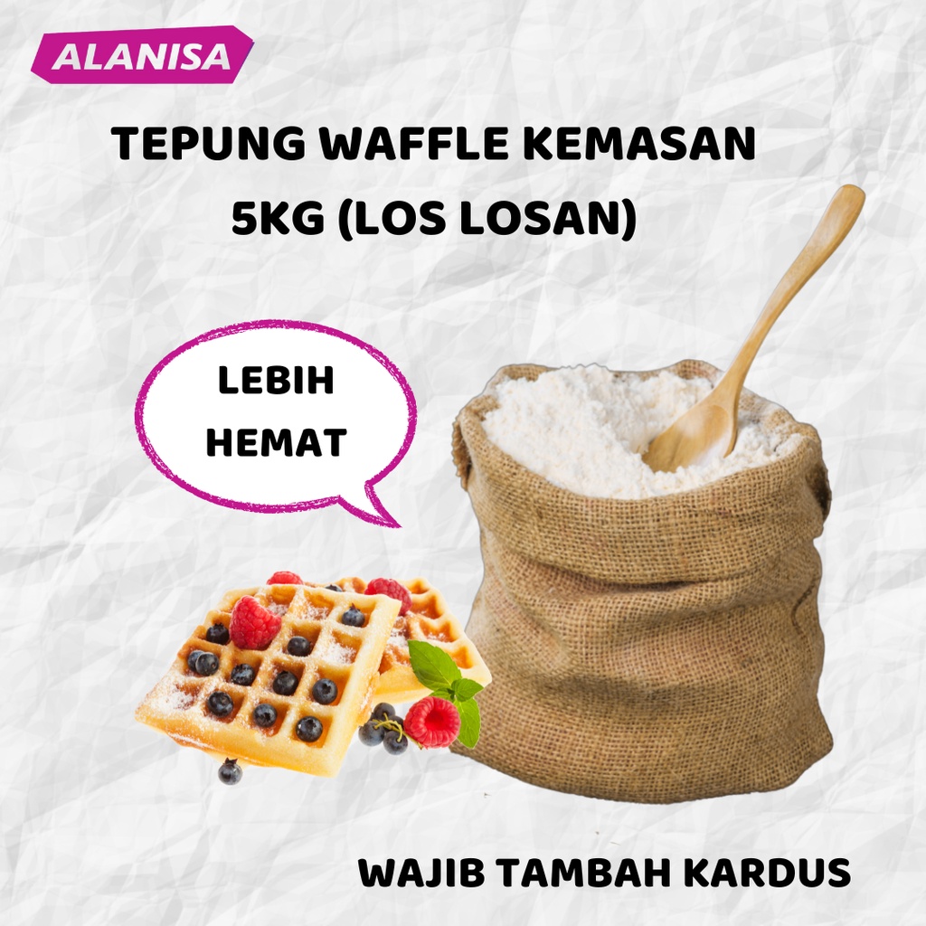 

TEPUNG INSTAN WAFFLE KEMASAN 5KG