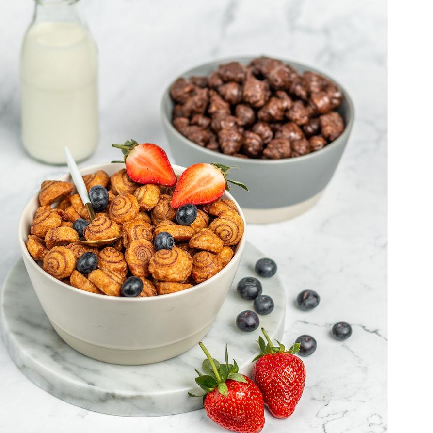 

☻ PREMIUM Cinnamon Crunch Cereal MISOL- Snack atau sereal dgn fresh milk ➯