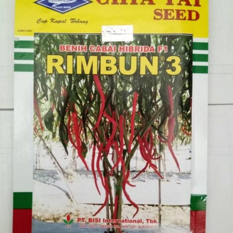 ➩ Benih cabe keriting hibrida RIMBUN 3 F1 10 gram dari kapal terbang chia tai seed ✯