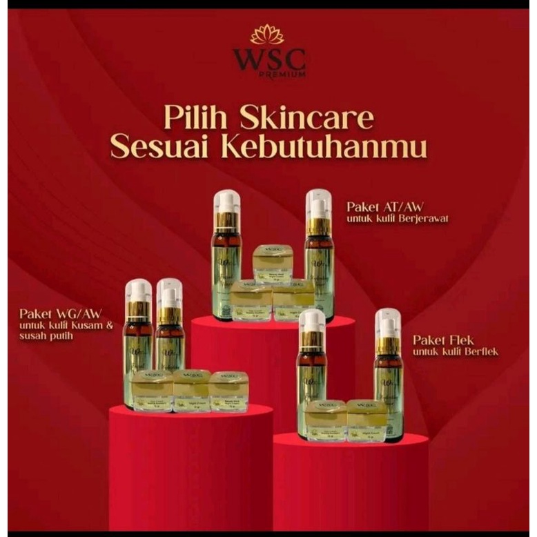 WSC ORGANIC ORIGINAL GOLD BPOM (FREE SERUM)  VARIAN GOLD NORMAL FLEK SS ACNE