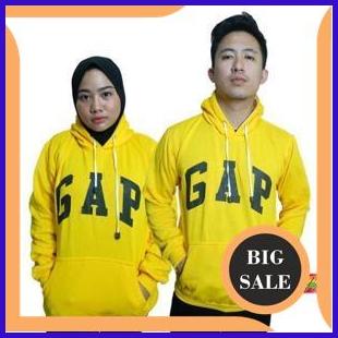 perkakas SWEATER HOODIE JUMPER GAP KUNING JAKET FLEECE SWEATER PRIA WANITA 140ZZ3