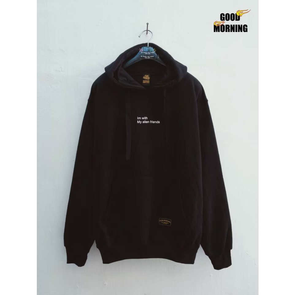 Brq.store - Hoodie Good Morning Tie Dey Washing Pria/Wanita Keren Gaya Kekinian New