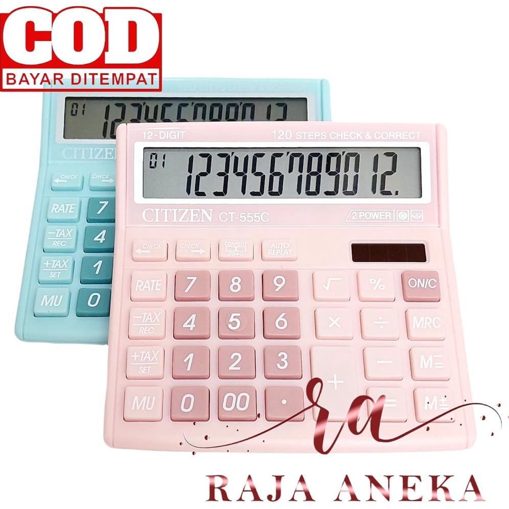 

Star 5.5 KALKULATOR FANCY WARNA WARNI CALCULATOR CITIZEN 555N 555 N 555 C 555 COLOUR SERIES 12 DIGIT CHECK ULANG CHECK CORRECT BISA HITUNG ULANG