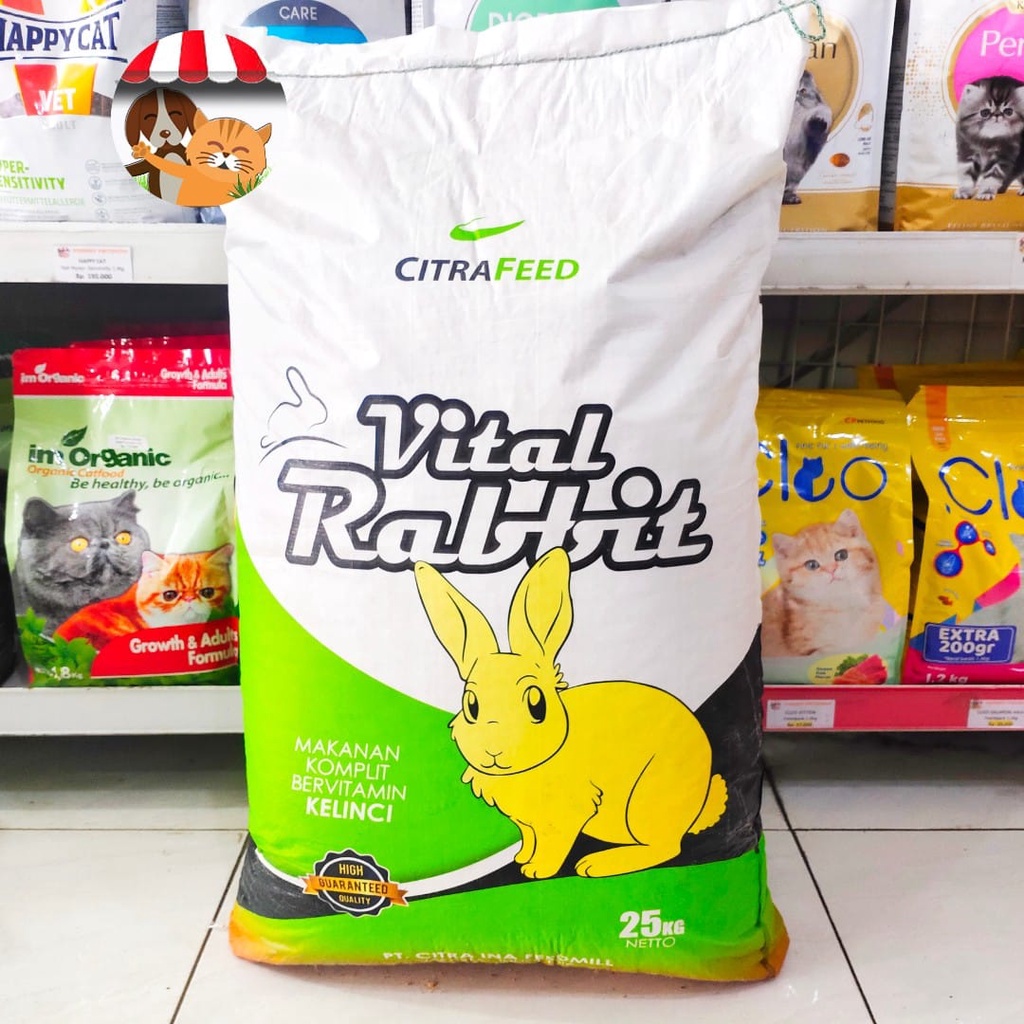 Pelet Pakan Makanan Kelinci Citrafeed Vital Rabbit Food 25kg -EKPEDISI