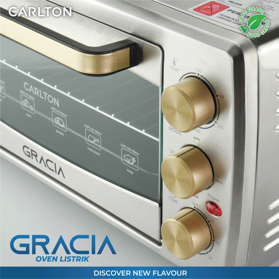 CARLTON OVEN LISTRIK / ELECTRIC OVEN GRACIA 22LITER